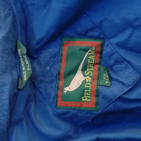 Field & Stream Vintage Linen/Cotton Lamb Leather Zip/Button Jacket - Picture 7 of 16